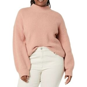 Goodthreads Boucle Shaker Stitch Balloon- Sleeve Sweater